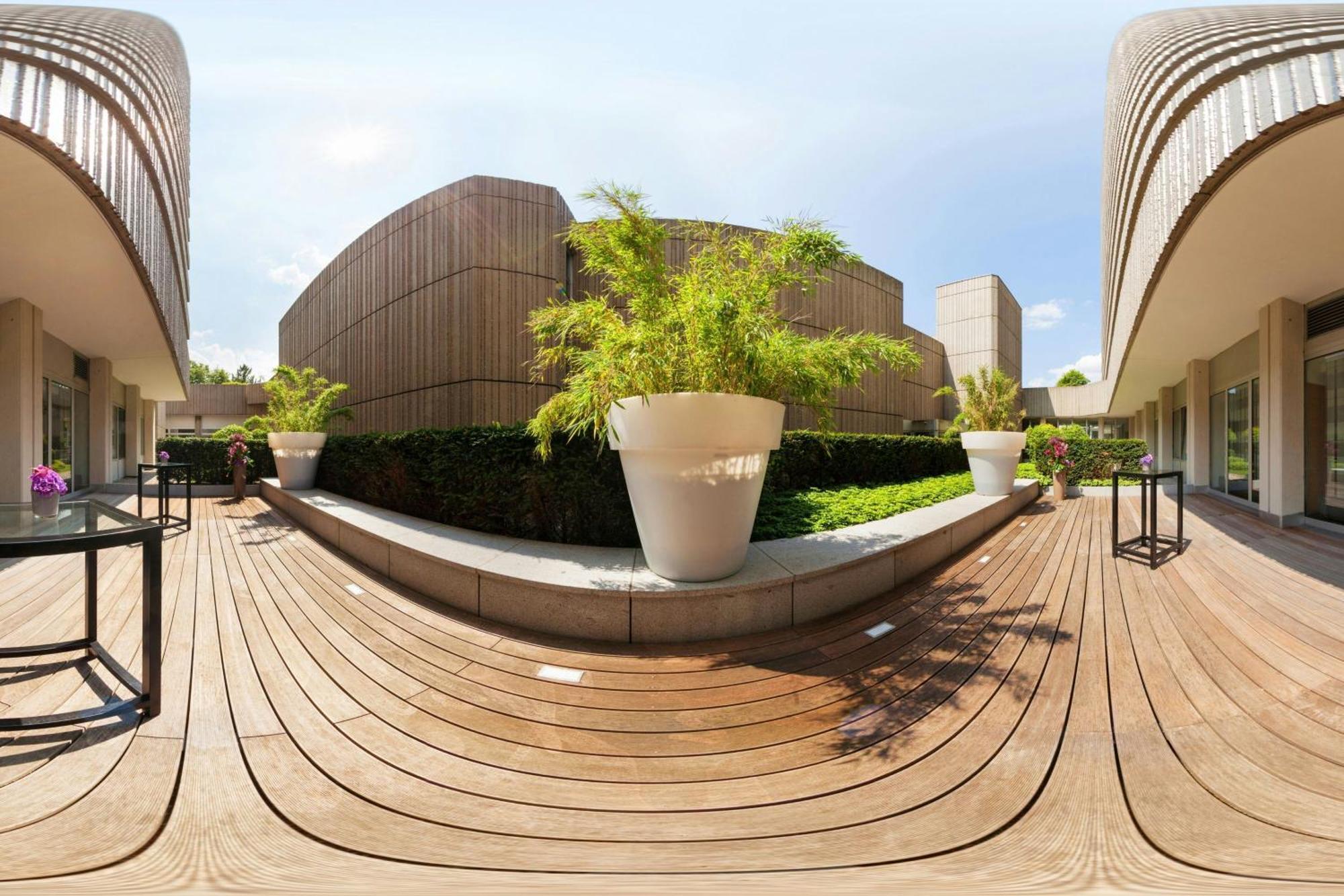 The Westin Grand Munich Hotel Exterior photo A 360° panorama of the courtyard of the National Museum of Singapore.